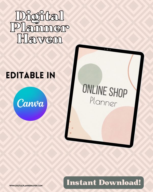 Online Shop Planner Digital Planner Haven