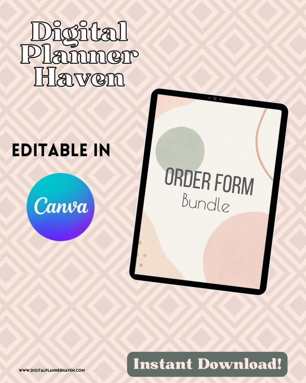 Order Form Bundle Digital Planner Haven