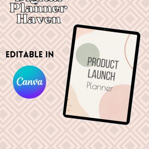 Product Launch Planner Digital Planner Haven