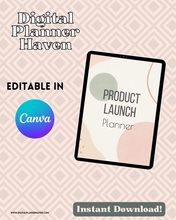 Product Launch Planner Digital Planner Haven
